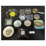 Advertising Glass Ash Trays, Chinese Coal Pan.