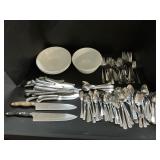 Retroneu Flatware, Cusco Knives, Pyrex & Corelle.