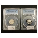 Pair Of 1974-S Dimes PCGS Dimes.