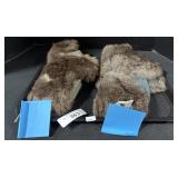 Pair Of German WWII Fur Hats.