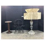 Mid Century Modern Table Lamp, Votive Ferris Wheel