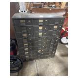 Vtg Industrial Steel Storage Cabinet.