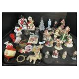Christmas Ornaments, World Santas Figurines.