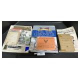 Military B&W Photos, Ration Book, Ephemera.