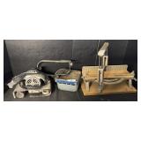 Craftsman Handsaw, Belt Sander, Moto Saw.