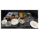 Variety Of Ashtrays.