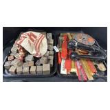 Childrenï¿½s Block Toys, Rulers, Phone.