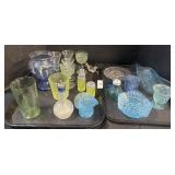 Depression Glass, Hobnail & Uranium Glass.