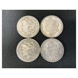 4 90% Silver Morgan Dollars.
