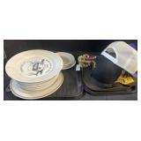 Collector Plates, Hats, Costume Jewelry.