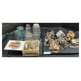 Boydï¿½s Bear Collectible Houses, Glass Bottles.