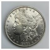 90% Silver 1879 Morgan Dollar.