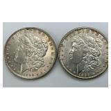 Pair of 90% Silver 1890 Morgan Dollars.