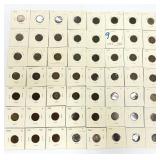 58 Indian Head Pennies, Mercury, Shield Nickel.