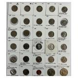 30 Quarters, Half Dollars, Penny, Error Coins.