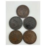 1838-1852 Braided Hair Large Cents.