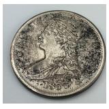 90% Silver 1837 Capped Bust Half Dollar.