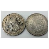 90% Silver 1890 & 1921 Morgan Dollars.