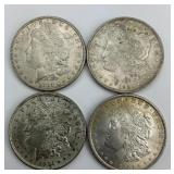 4 90% Silver 1884 & 1921 Morgan Dollars.