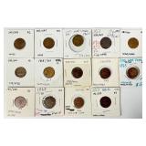 14 Civil War Tokens.