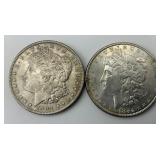 90% Silver 1884 & 1902 Morgan Dollars.