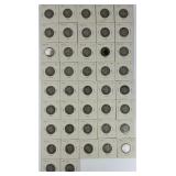 42 90% Silver 1900-1916 Barber Quarter Dollars.