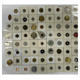 Various Tokens, U.S Pennies & Nickles.