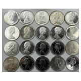 20 80% Silver Canadian Dollars.