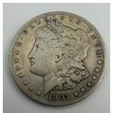 90% Silver 1903-S Morgan Dollar.