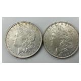 90% Silver 1884-O & 1900 Morgan Dollars.