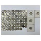 82 90% Silver Roosevelt Dimes.