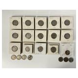 78 Buffalo, Liberty Head, & Jefferson Nickels.