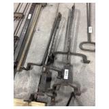 Vtg Pair of Adjustable Steel Ladder Jacks.