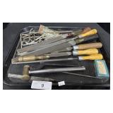 Files, Rasps, Rifflers, Allen Wrenches.