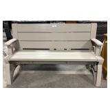 Nice Heavy Plastic Outdoor Bench.