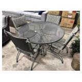 Nice Wrought Wrought Iron Patio Table & Chairs.