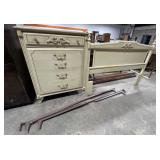 French Provincial Chest Of Drawers & Headboard.