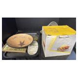 Cocktail Bowl, Funnel, Decorative Plate.