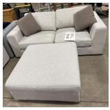 NOS Macyï¿½s Sectional Love Seat & Ottoman.