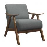 (2) NOS Homelegance Gray Damala Accent Chair.