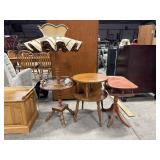 Early American Floor Lamp/Table, (2) Mid Century