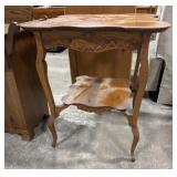 Antique Quarter Sawn Oak Parlor Table.