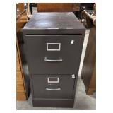 Two Drawer Steel Filing Cabinet.