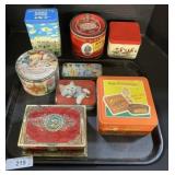 8 Advertising Tins, Hersheyï¿½s, Prince Albert,