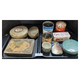 Vintage Advertising Tins, Planters, Bowers Mints.