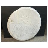 Large Metal Bordenï¿½s Ice Cream Adv Sign.