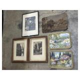 Antique Art Prints, Victorian Stagecoach Scene.