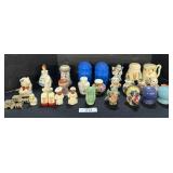 Vintage Floral, Animal, Figures S&P Shakers.