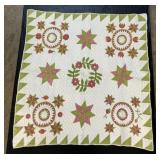 Hand Sewn Lap Quilt.