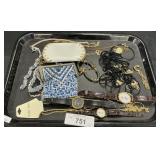 Watches, Costume Jewelry, Purses.